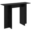 Console Table Black Oak 100 X 30 X 75 Cm Particleboard