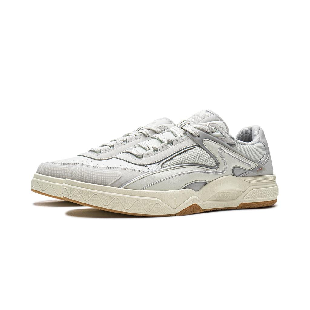 Li Ning Wave LITE Abrasion Resistant, Lightweight, Balanced Low top Skateboard Shoes Unisex Gray AGCW033-1