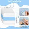 100PCS Makeup Hand Palette Single Use Foundation Mixing Palette Adhesive Tape Disposable Transparent Waterproof Cosmetic Tray Professional Makeup