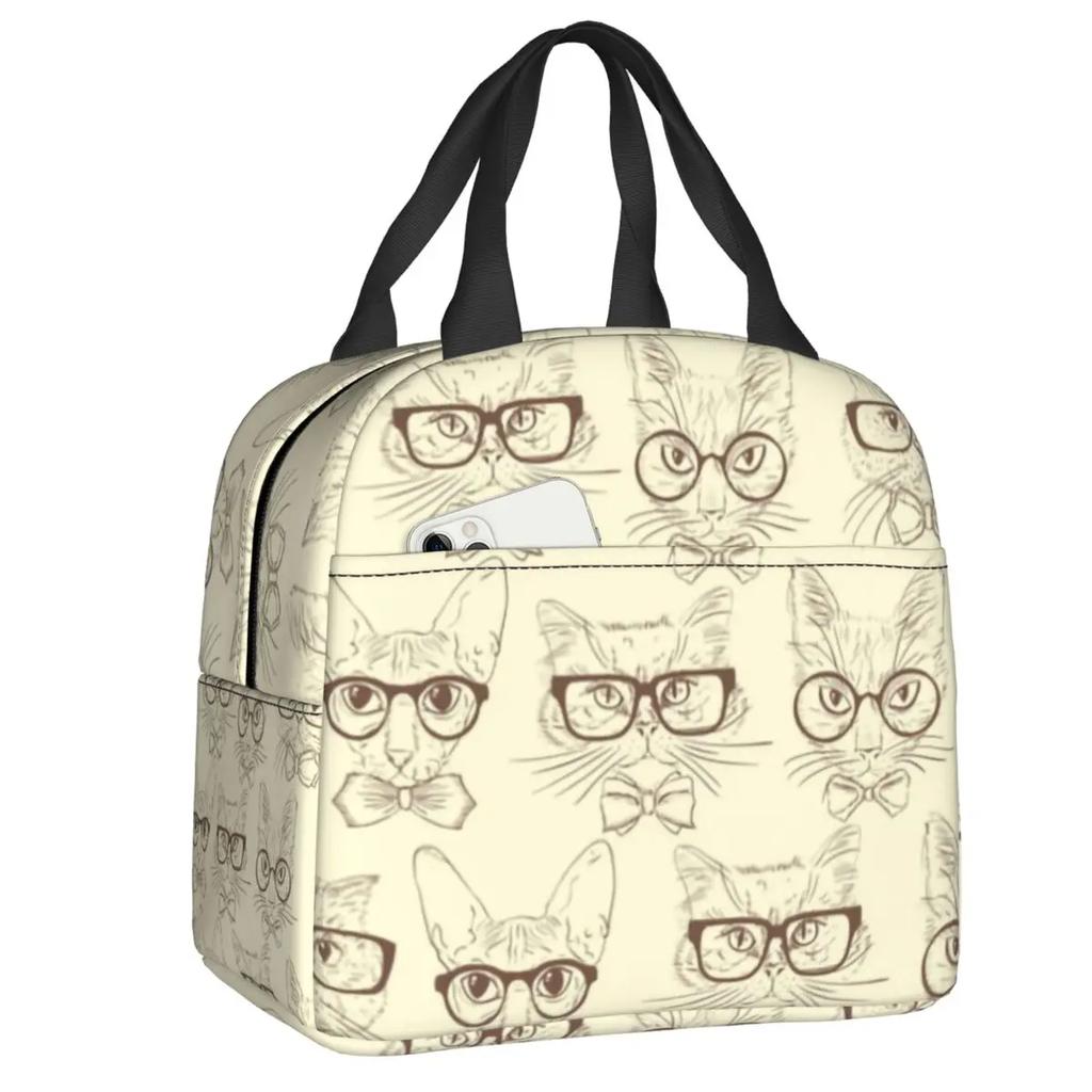 Funny Drummers Eye Chart Thermal Insulated Lunch Bag Women Resuable Lunch Container for School Office Outdoor Storage Food Box