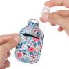 Mini Hand Sanitizer Bottle 30ml Portable Travel Silicone Cosmetics Shower Gel Bottles Refillable Bottles with Keychain Holder