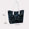 Gothic Dark Rose Tote Bag Fashionable Durable Shoulder Bag for Daily Shopping Commute