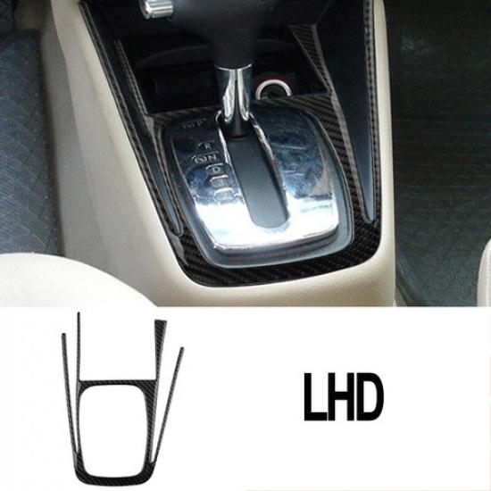 Bright Carbon Fiber Center Gear Shift Panel Cover Trim For VW Golf 4 1999-2004