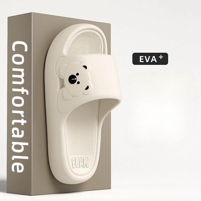 

Тапочки из ЭВА для женщин, для дома, ванной, противоскользящие, летняя одежда для отдыха на открытом воздухе, сандалии на толстой подошве 38-39 белый