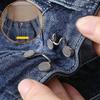 1/2/5er Set Verstellbare Jeans-Knopfstifte Abnehmbarer Metall-Hosen-Druckknopf DIY Nähfreier Taillenstraffer Kleidungsschnallen