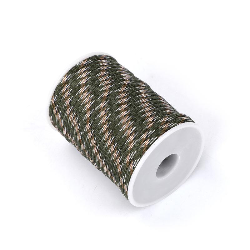 30 Meters A Roll Of 7-Core Umbrella Rope Bracelet Braided Thread 4Mm Bundled Tent Rope Canopy Pull Rope Windproof Rope