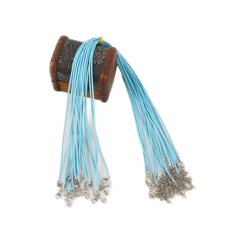 Black Korean Wax Cord: 2.0/1.5mm Necklace Jewelry String for Pendants