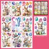 9 ks velikonoční samolepky na okno Happy Easter Bunny Window Clip for Glass Dveře