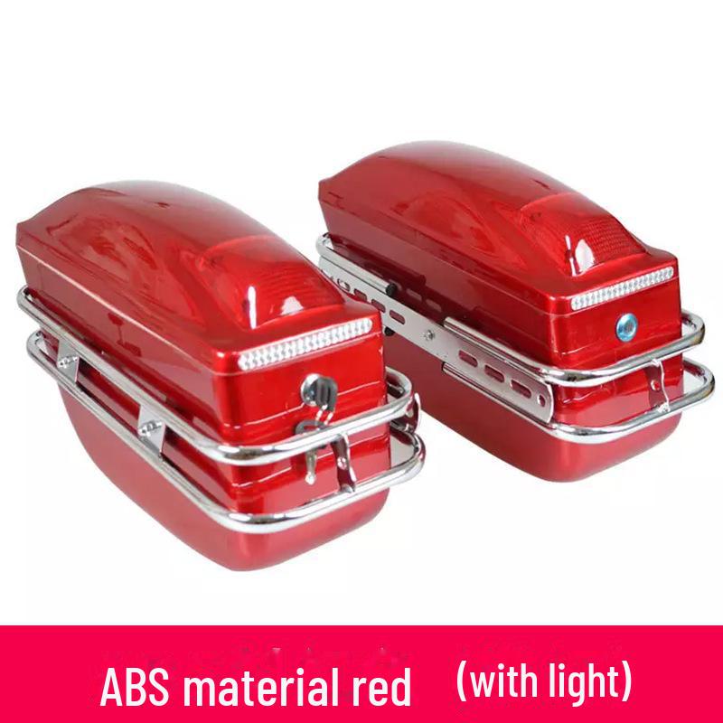 K6 Motorrad-Seitenbox mit Lichtern – 2 oder 3 Boxen, ABS-modifizierter Kofferraum und Heckbox