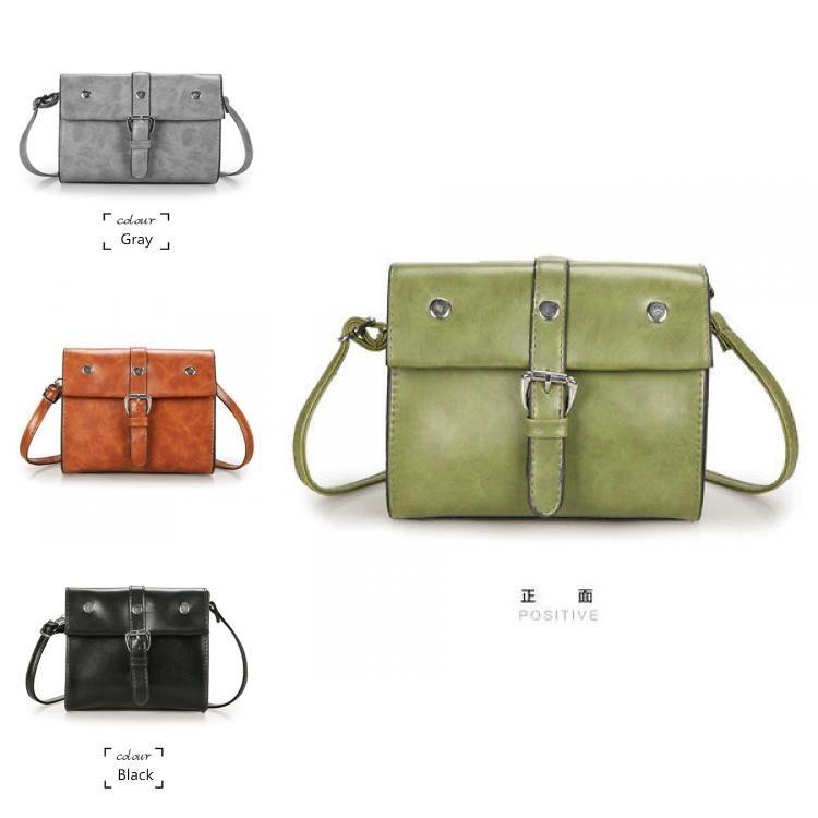 Elegant Vintage Style Pu Leather Crossbody Bag For Women In Brown Chic Small Square Design