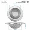 Kitchen Sink Filter Stainless Steel Mesh Sink Strainer Filter Bathroom Sink Strainer Drain Hole Filter Sewer Screen Strainers