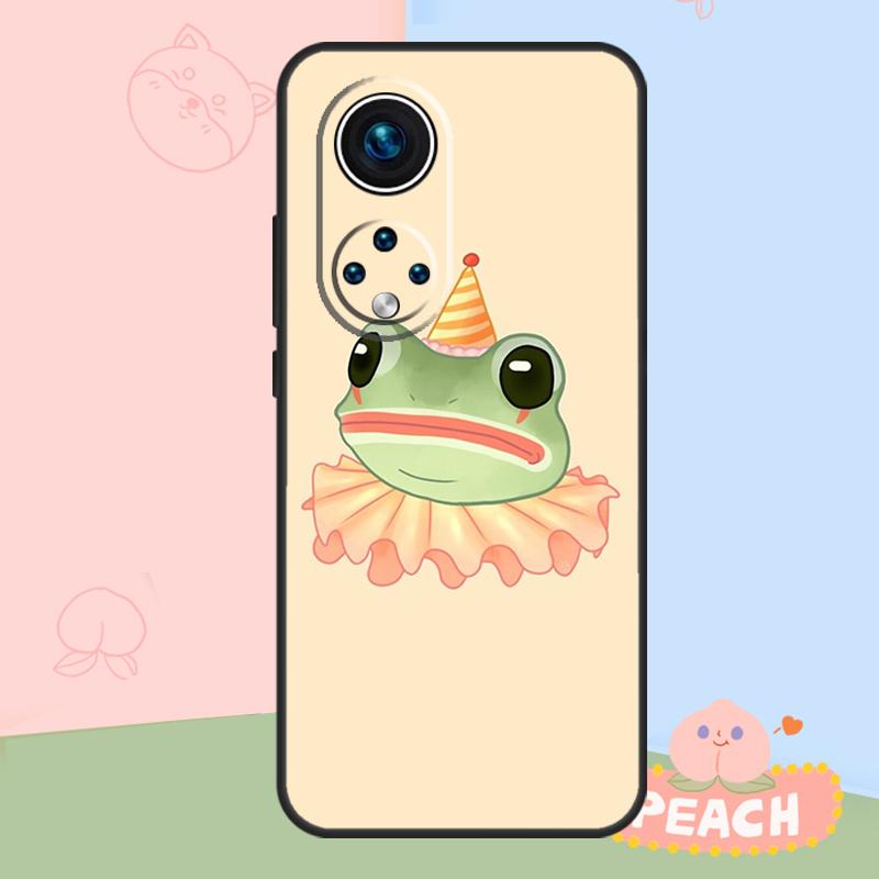 Cute Cartoon Frog Case For Honor Magic 6 7 8 Pro Honor 400 200 50 70 90 Lite X8b X8c X9b X9c X9d Win RT Cover