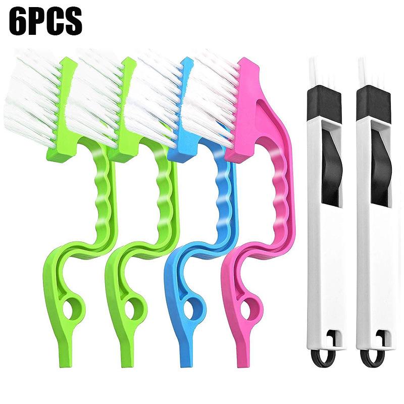 Multi-Purpose Gap & Groove Cleaning Brush Set for Windows, Blinds, and Kitchen