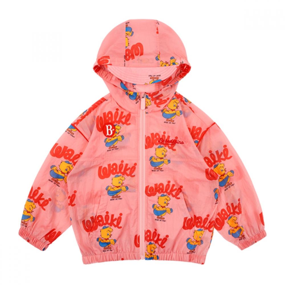 Bebe De Pino All Over Waiki Summer Kids Windbreaker Bp52jf402 Pink/100