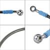 39-200cm Universal Braided Stainless Steel Motorcycle Brake Hose Line, AN3 Hydraulic Clutch Oil Pipe for ATV Dirt Pit Bike Street Racing