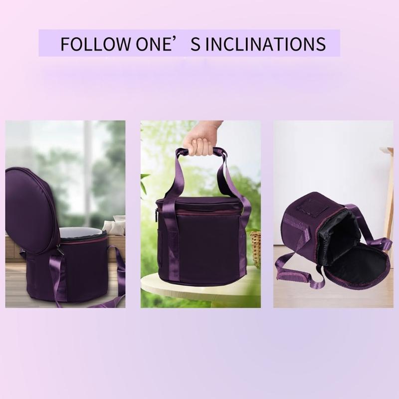 Portable Thicken Singing Bowl Carry Bag with Handle Carrying Cases Padded Travelling Bag Yoga Singing Bowl Carriers Bag