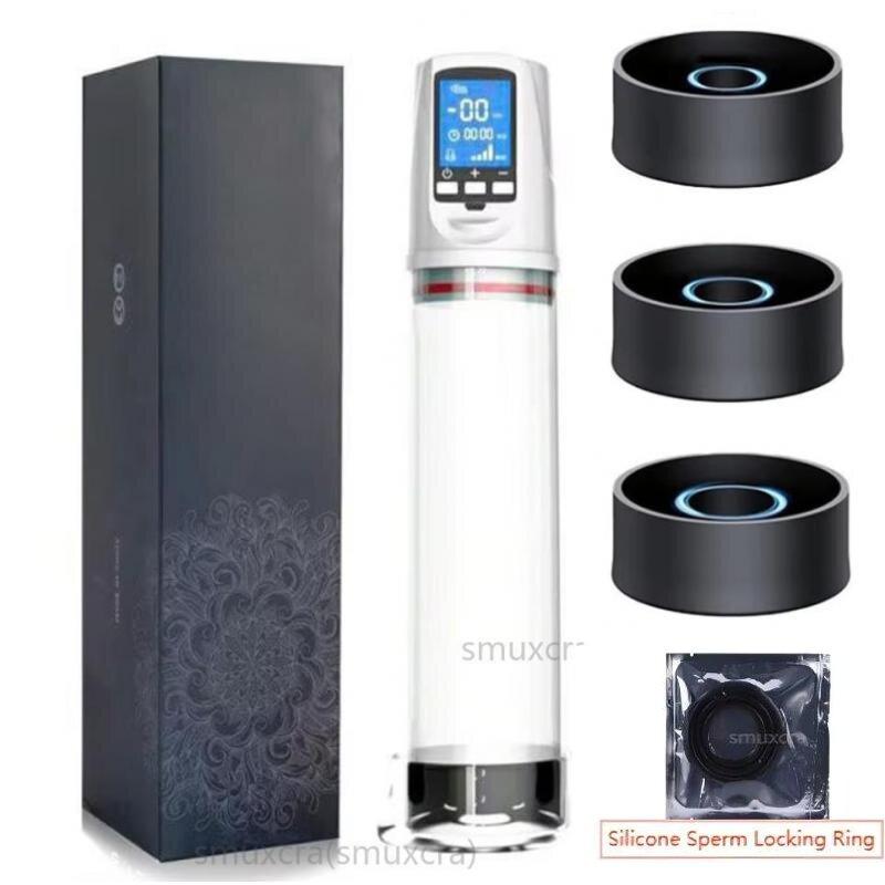 Automatic Penis Pump Electric Sucking Pump Real Penis Trainer for Man Big Cock Extender Penis Enlargement Sex Tool Adult Toys 18