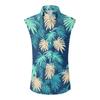 Herren Hawaiianisches Revers Button-down Hemd T-Shirt Top