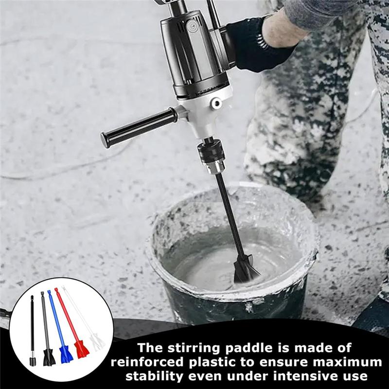 Смеситель для эпоксидной смолы A95I, Дрель 1/4 дюйма, Многоразовый набор миксеров для краски(4), Насадка-мешалка