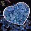 Natural Aquamarine Crushed Stone: Beryl Aquarium Decor & Children's Science Treasure