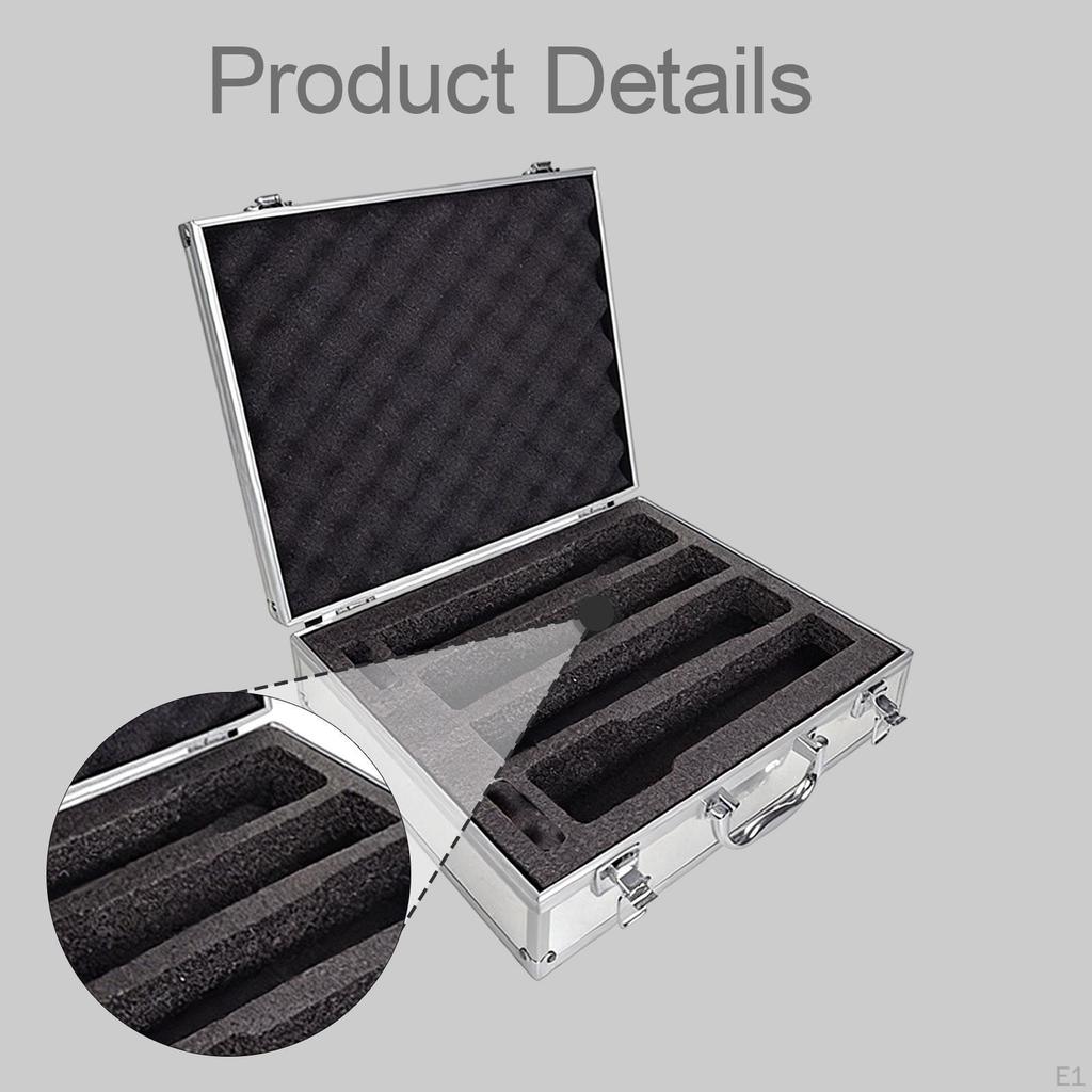 Carry Case Aluminum Alloy Handheld Singing Control Room Broadcasting Party Stage Performance