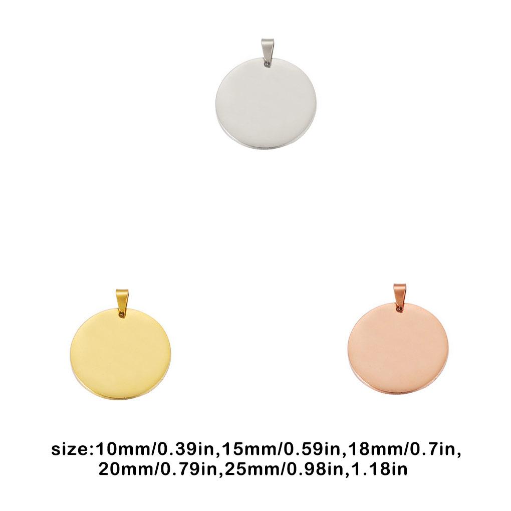 Pet Necklace Blank Pendant Fashion Name Number Art Engraving Trendy DIY Jewelry Homemade Handicraft Crafting Findings