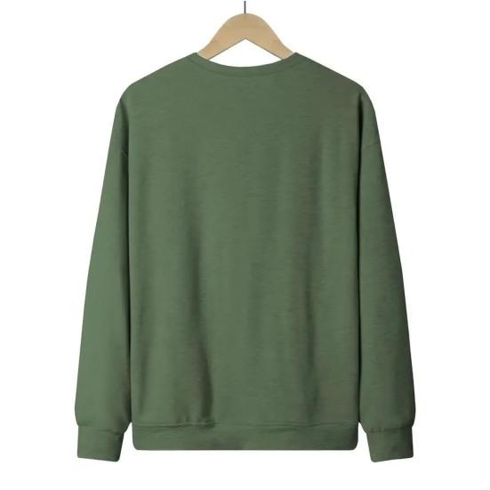 Sweat-shirt d'automne et d'hiver pour femme, imprimé dessin animé, poignets et ourlet élastiques, pull ample à col rond, mi-long, haut de sport à porter au quotidien