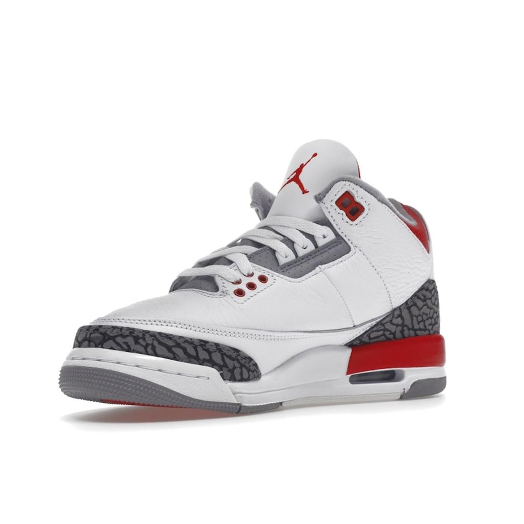 Air Jordan 3 Retro GS Fire Red 2022 Dětské tenisky Bílá Cementově šedá Černá DM0967-160