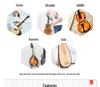 Matte Black Musical Instrument Wall Hook: Display Rack for Guitar, Ukulele, Violin, and Hulusi