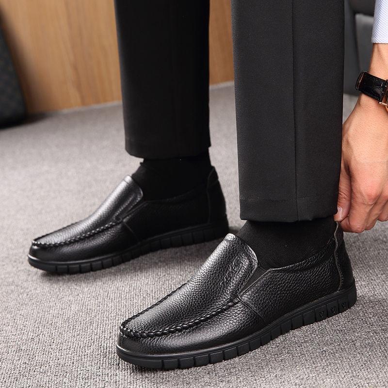 Men's shoes leather sandals summer non-slip shoes