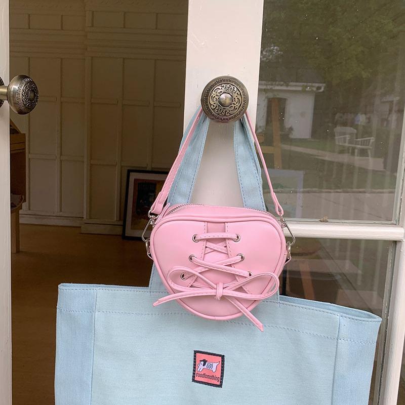 2025 Korean-Inspired Ladylike Ballet Heart Bag - Women's Handbag, Shoulder & Crossbody
