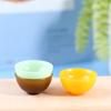 5Pcs 1:12 Dollhouse Miniature Round Bowl Model Kitchen Dinning Accessories