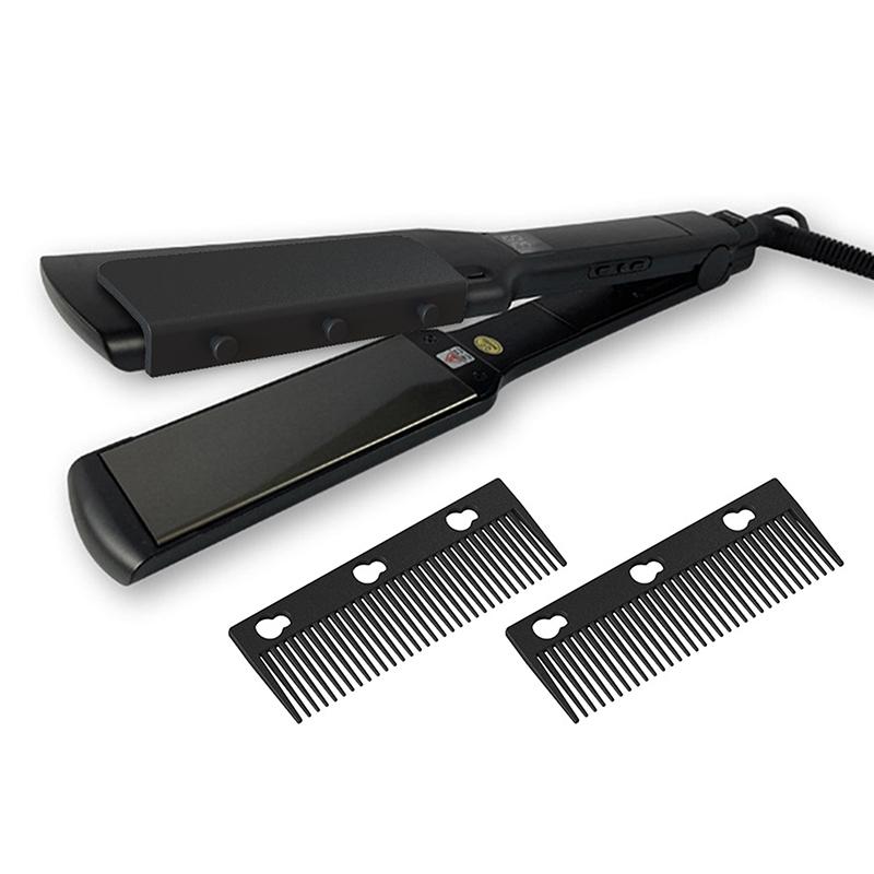 1*Flat Iron Comb Attachment Hair Straightener Comb Reusable Grip Comb Clip On Disassemble Washable Nimble Comb Hair Styling Tool