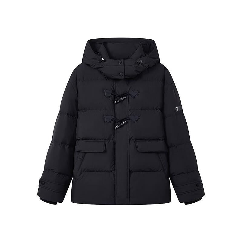 Teenie Weenie Women's College Style Hooded Toggle Down Jacket