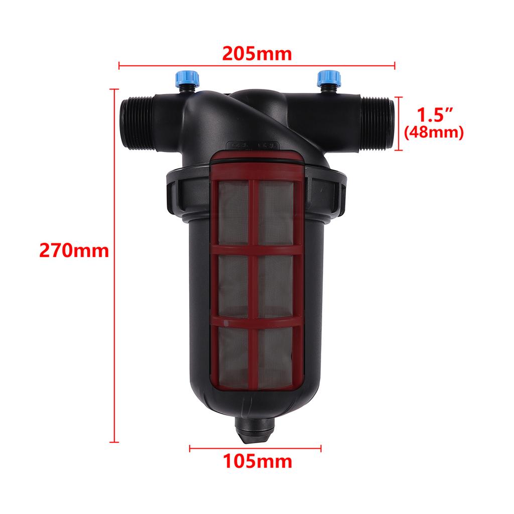 Water Filter 120 Mesh Disc/Screen Strainer 1.25" 1.5" 2" Male Thread Pipe Water Pump Garden Irrigation Filtering Impurities Tool