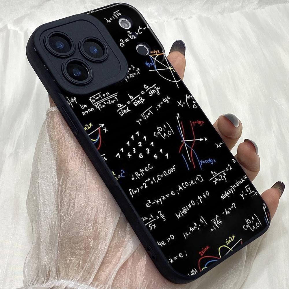 M311 Creative Brain Mathematicians Angel Eyes Soft Phone Cases for iPhone Samsung Galaxy Xiaomi Rdemi Huawei Honor Infinix Realme OPPO Vivo All Model