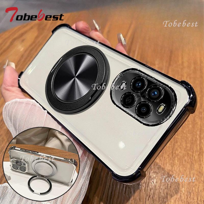 360 Degree Rotating Magnetic Bracket Phone Case For Huawei Nova 14 Ultra 13 12 11 10 9 8 7 Pro SE Shockproof Plating Cover