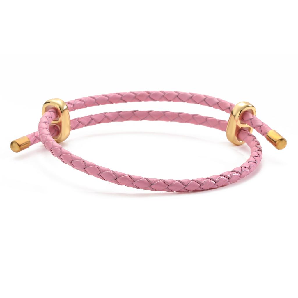 Handmade Colorful Leather Rope Bracelet Adjustable Chain Bangle Unisex Fashion Jewelry Gift for Men and Women