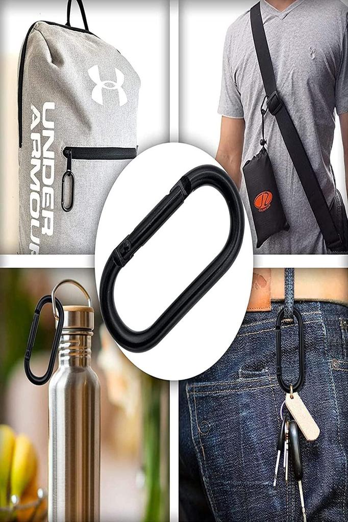 6pcs Carabiner Small O-ring (Width 24mm x Length 50mm) Strong
