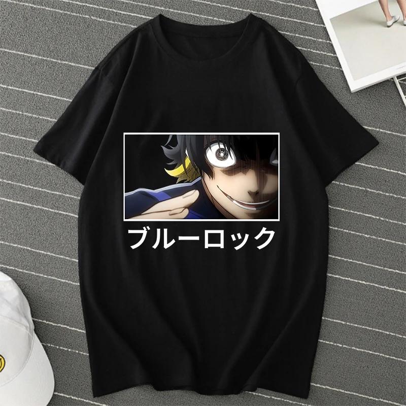 BLUE LOCK Yoichi Isagi Manga Tričko Retro Hip Hop Unisex Tričko Streetwear Grafická Trička BLUE LOCK Nadměrná Trička Topy