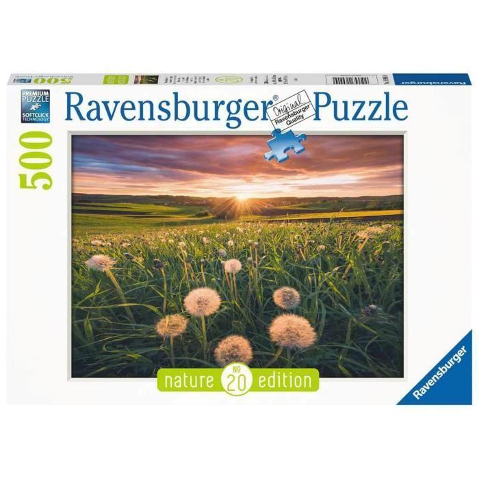Puzzle 500 Pièces - Ravensburger - Pissenlits Au Crépuscule - Paysage Et Nature - Adulte - Multicolore
