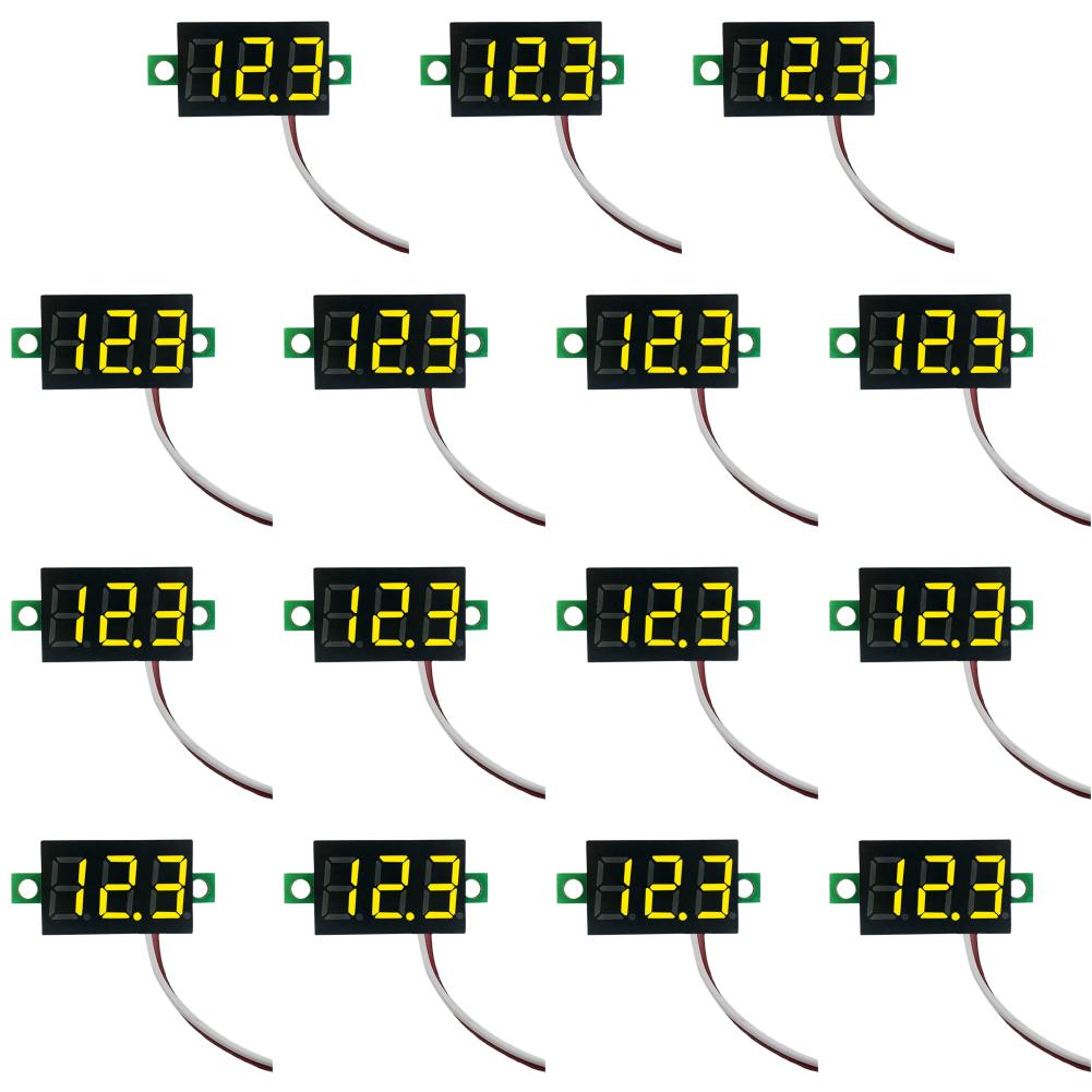 

2 Drähte Gleichspannungsanzeige DC 2,5–40 В 0,28 Zoll LED-Bildschirmmessgerät