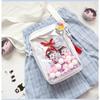 New Japanese Mini Small Pain Bag, Small Food Intake Pain Bag, Women's Bag, Fashionable and Versatile Two-dimensional Baby Bag, Transparent Bag.