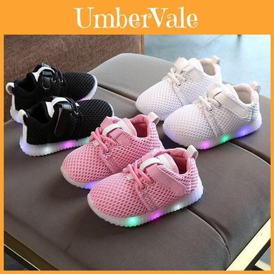 Adidași Luminoși pentru Alergare Copii Talpă Durabilă Rezistentă la Uzură Deschidere Elastică
