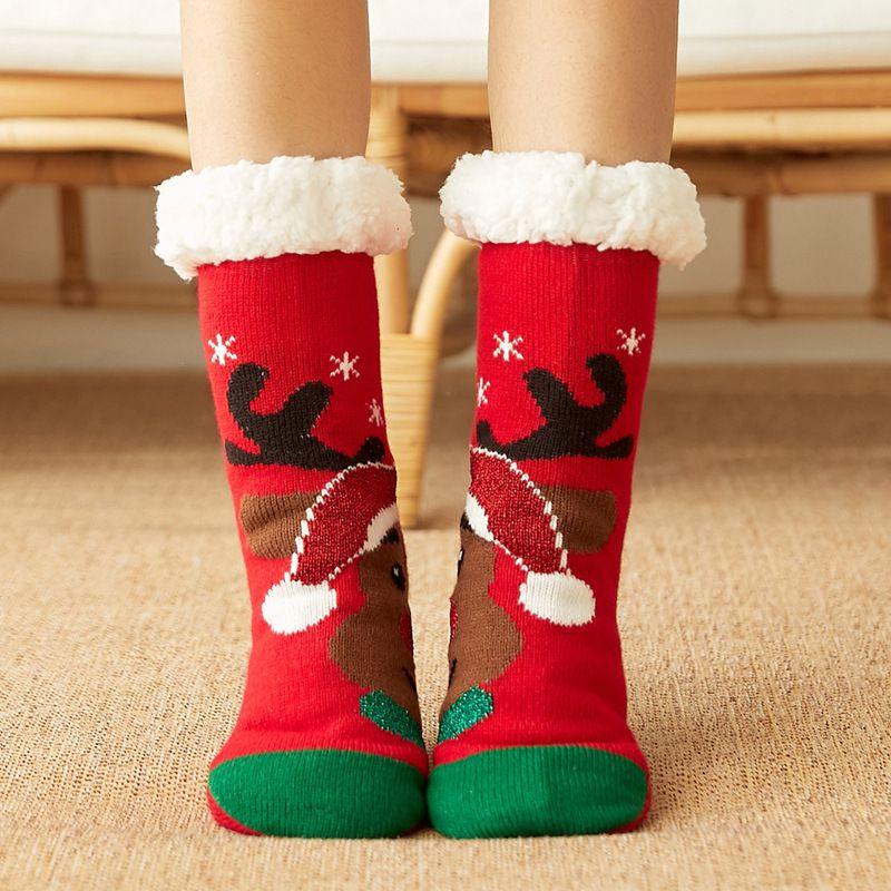 Festive Christmas Slipper Socks Featuring Soft Faux Fleece Lining And Gripper Soles