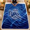 Flannel BlanketReal Sociedad FC Warm Soft Throw Blanket for Indoor Sofa Bed Living Room Use