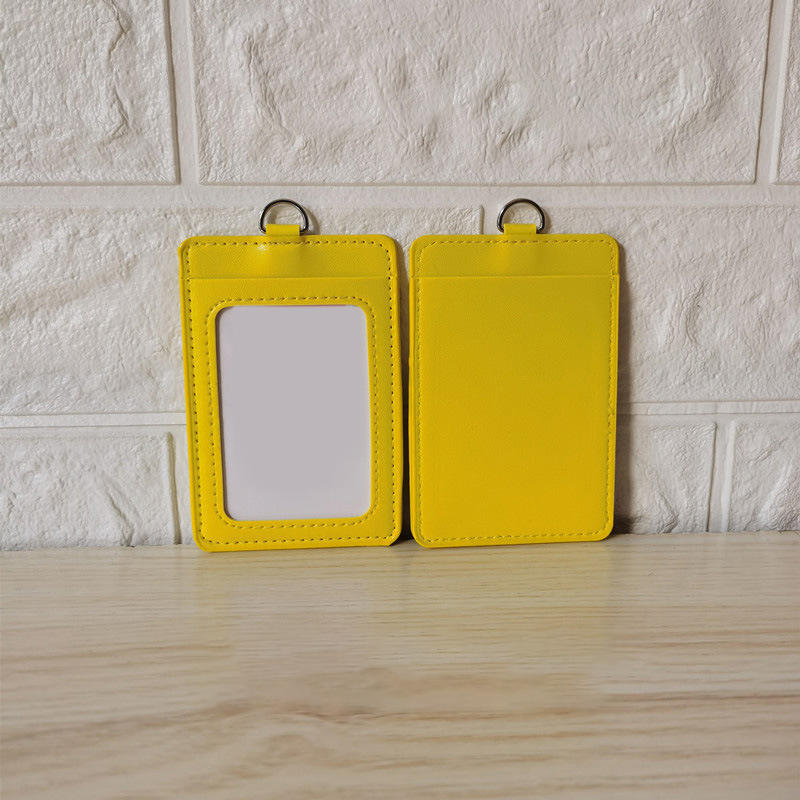 Pu Badges Holder Rope Retractable Lanyard for School Office Work Tag Credentials Pass ID Students Meal Bus Credit Card Protector