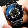 Fashion Men Watch Stainless Steel Luxury Calendar Business Exquisite Watches Male Clock Sports Wristwatch Relogio Masculino