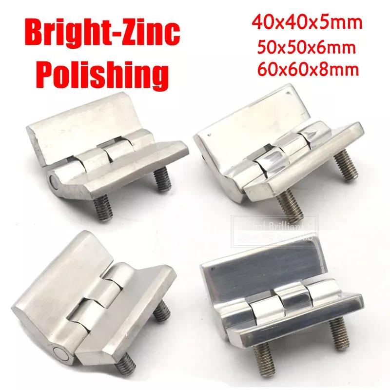 För Yacht Båt Marin 304 Rostfritt Stål Industriell 5/6/8mm Förtjockat Gångjärn Sväng Hårdvara Lager Tyst Dörrgångjärn Bearbetning