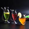 Borosilicate Glass Cocktail Cups With Built In Straw Transparent Design Perfect For Home Bar Parties Beverage Serving